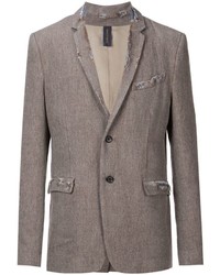 Мужской коричневый шерстяной пиджак от Miharayasuhiro