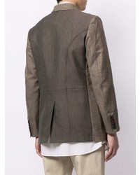 Мужской коричневый шерстяной пиджак от Undercover