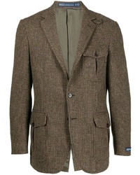 Мужской коричневый шерстяной пиджак от Polo Ralph Lauren