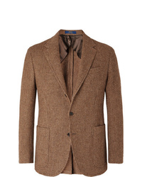 Мужской коричневый шерстяной пиджак от Polo Ralph Lauren