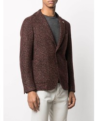 Мужской коричневый шерстяной пиджак от Manuel Ritz