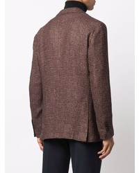 Мужской коричневый шерстяной пиджак от Lardini