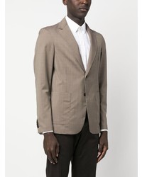 Мужской коричневый шерстяной пиджак от Barena