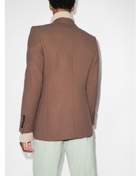 Мужской коричневый шерстяной пиджак от Gucci