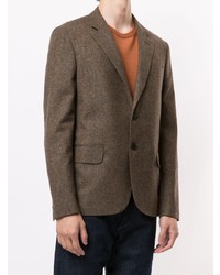 Мужской коричневый шерстяной пиджак от Kent & Curwen