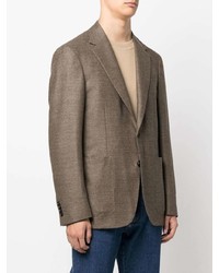 Мужской коричневый шерстяной пиджак от Canali