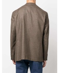 Мужской коричневый шерстяной пиджак от Canali