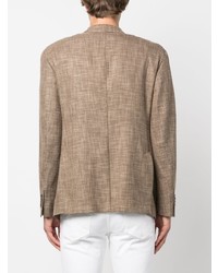 Мужской коричневый шерстяной пиджак от Luigi Bianchi Mantova