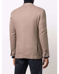 Мужской коричневый шерстяной пиджак от Dell'oglio