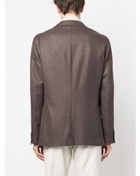 Мужской коричневый шерстяной пиджак от Barba