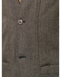 Мужской коричневый шерстяной пиджак от Societe Anonyme