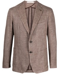 Мужской коричневый шерстяной пиджак от Tagliatore