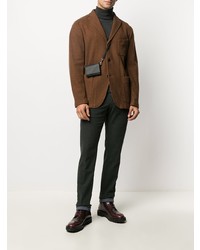 Мужской коричневый шерстяной пиджак от Boglioli