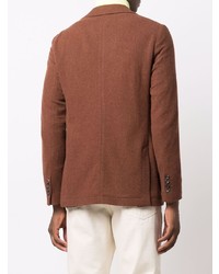 Мужской коричневый шерстяной пиджак от Circolo 1901