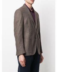Мужской коричневый шерстяной пиджак от Corneliani