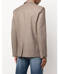 Мужской коричневый шерстяной пиджак от Zadig & Voltaire