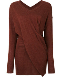 Женский коричневый шерстяной свитер от Etoile Isabel Marant