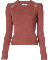 Женский коричневый шерстяной свитер от Etoile Isabel Marant
