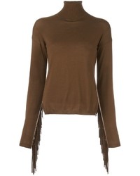 Женский коричневый шерстяной свитер от P.A.R.O.S.H.