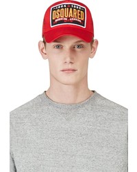 Мужская красная бейсболка от DSquared