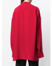 Красная блуза на пуговицах от Haider Ackermann