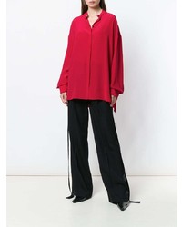 Красная блуза на пуговицах от Haider Ackermann