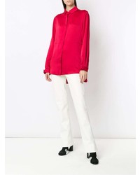 Красная блуза на пуговицах от Gloria Coelho