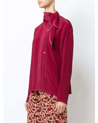 Красная блуза на пуговицах от Marni