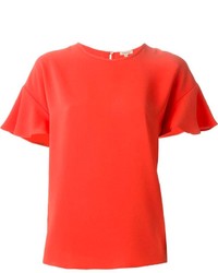 Красная блуза с коротким рукавом от P.A.R.O.S.H.