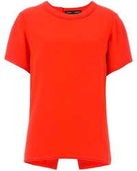 Красная блуза с коротким рукавом от Proenza Schouler