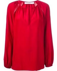 Красная блузка с длинным рукавом от Altuzarra