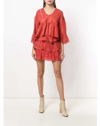 Красная блузка с длинным рукавом от IRO