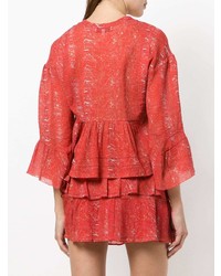 Красная блузка с длинным рукавом от IRO