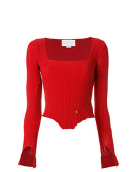 Красная блузка с длинным рукавом от Esteban Cortazar