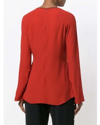 Красная блузка с длинным рукавом от Marni
