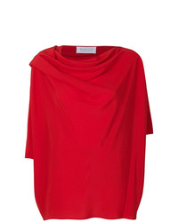 Красная блузка с длинным рукавом от Gianluca Capannolo