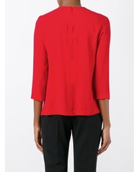 Красная блузка с длинным рукавом от Maison Margiela