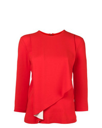 Красная блузка с длинным рукавом от Maison Margiela