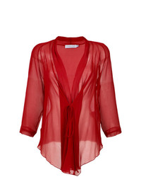 Красная блузка с длинным рукавом от Mara Mac