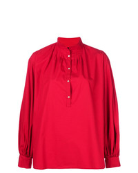 Красная блузка с длинным рукавом от Nili Lotan