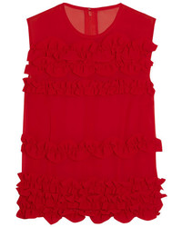 Красная блузка с рюшами от Comme des Garcons