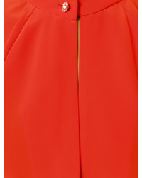 Красная блузка с рюшами от Lanvin