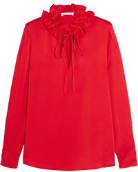 Красная блузка с рюшами от Sonia Rykiel