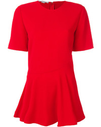 Красная блузка с рюшами от Stella McCartney