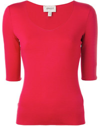 Красная блузка от Armani Collezioni