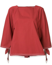 Красная блузка от Chloé