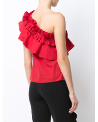 Красная блузка от Saloni