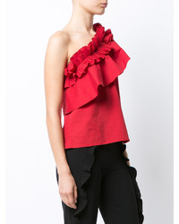 Красная блузка от Saloni