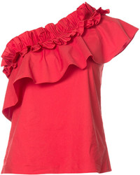 Красная блузка от Saloni
