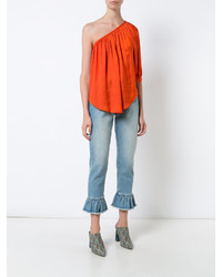 Красная блузка от Smythe